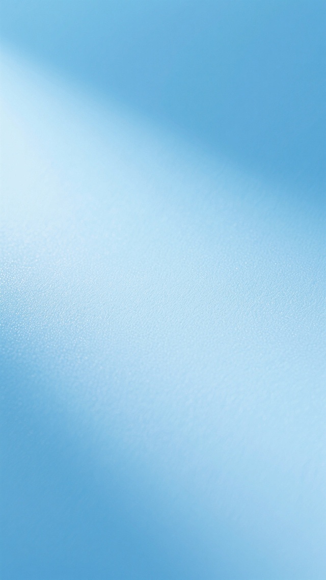 一张呈现柔和渐变效果的蓝色背景图，以淡蓝色为基调，从左上角到右下角形成自然的色彩过渡，光感明亮通透，整体风格简约现代，带有细腻的纹理质感，画面干净纯粹，没有多余的装饰元素，营造出宁静、清新的氛围。