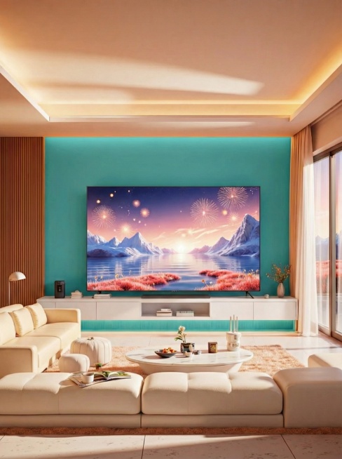 Change the furniture color to white or cream tones.预览效果