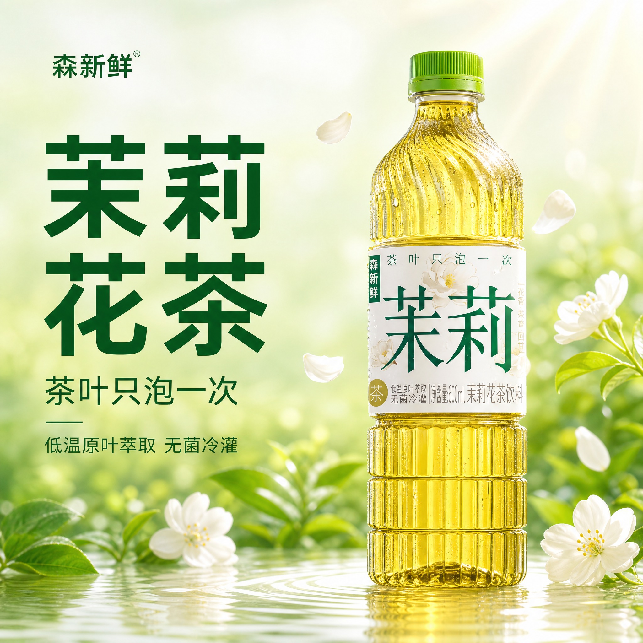 [主图-1] 首图点击率 茉莉花茶饮料食欲感展示。 [统一基调… - 图片创意预览