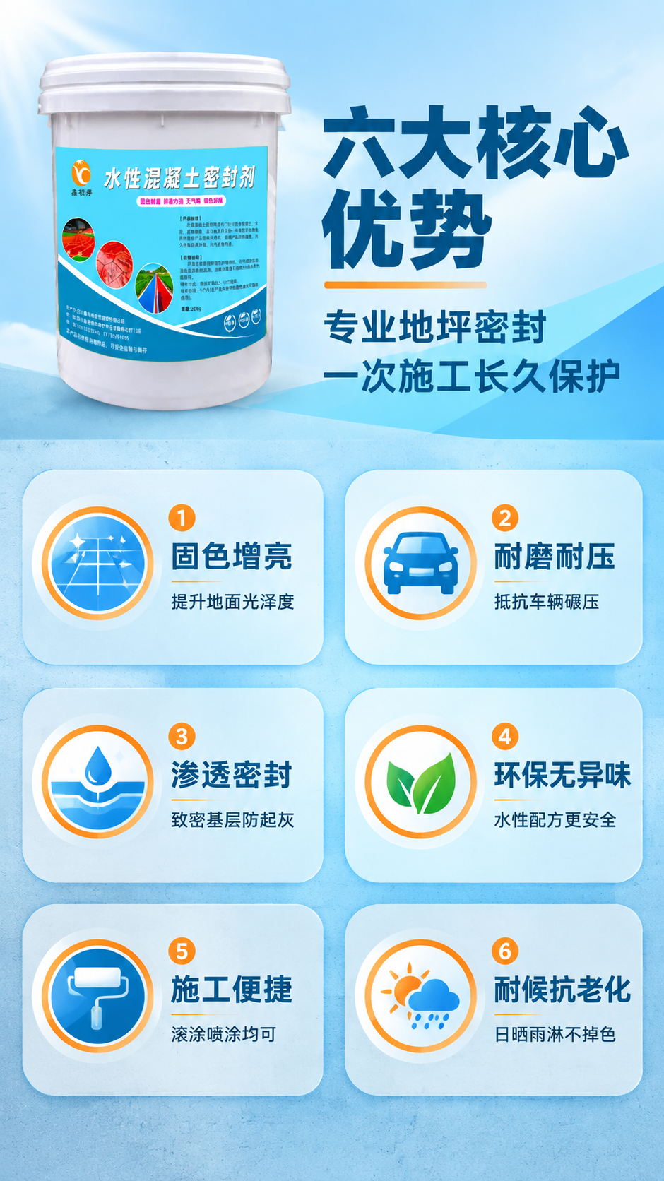 [商品] 使用【图1】鑫额秀水性混凝土密封剂20kg桶装；保留… - 图片创意预览