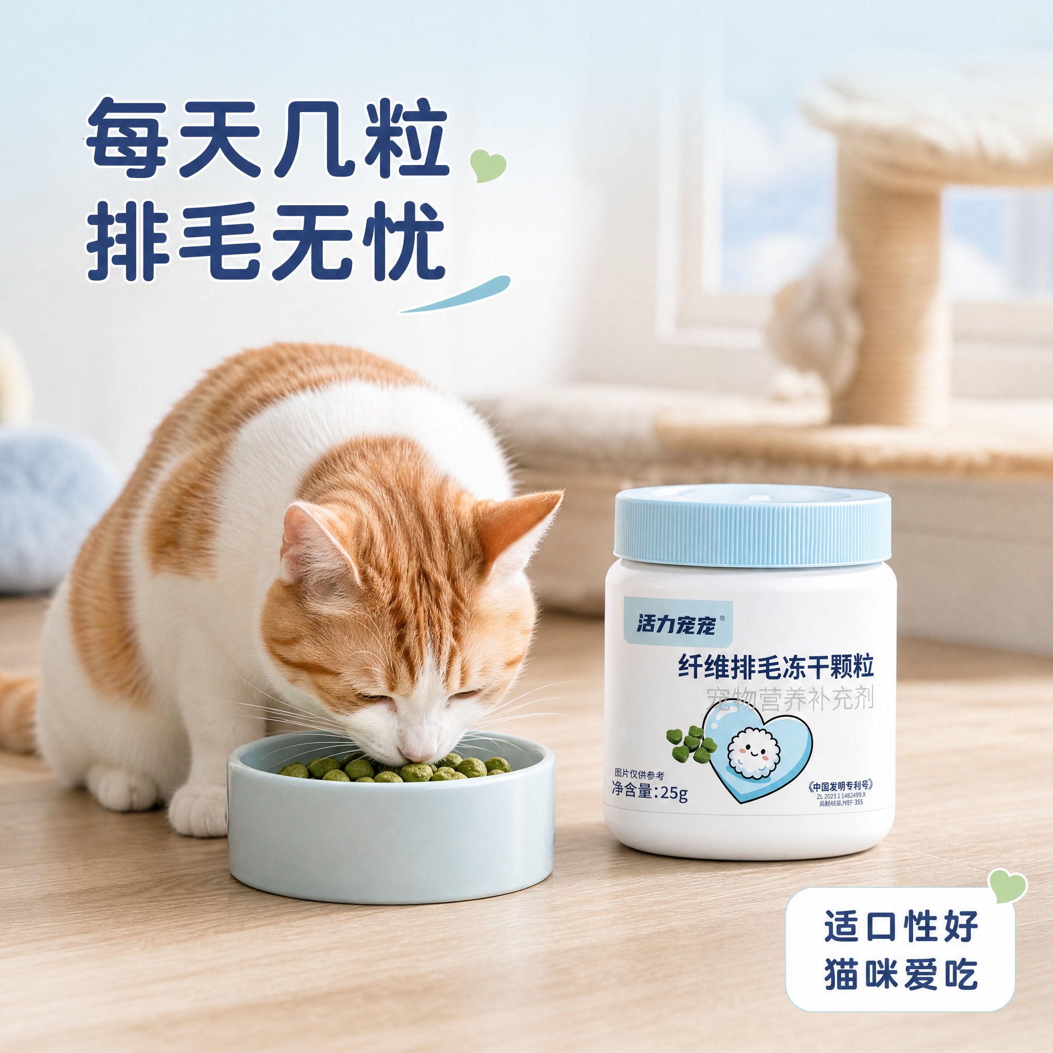 [主图-4] 使用场景图，核心任务：展示猫咪日常喂食场景，让用… - 图片创意预览