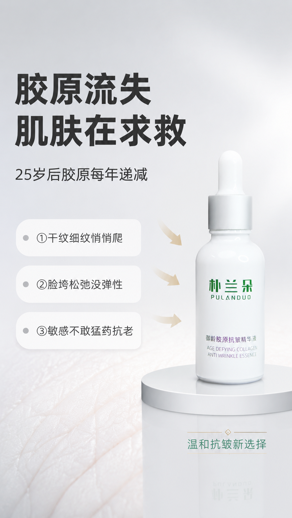 [商品] 使用【图2】朴兰朵御龄胶原抗皱精华液白色滴管瓶；保留… - 图片创意预览