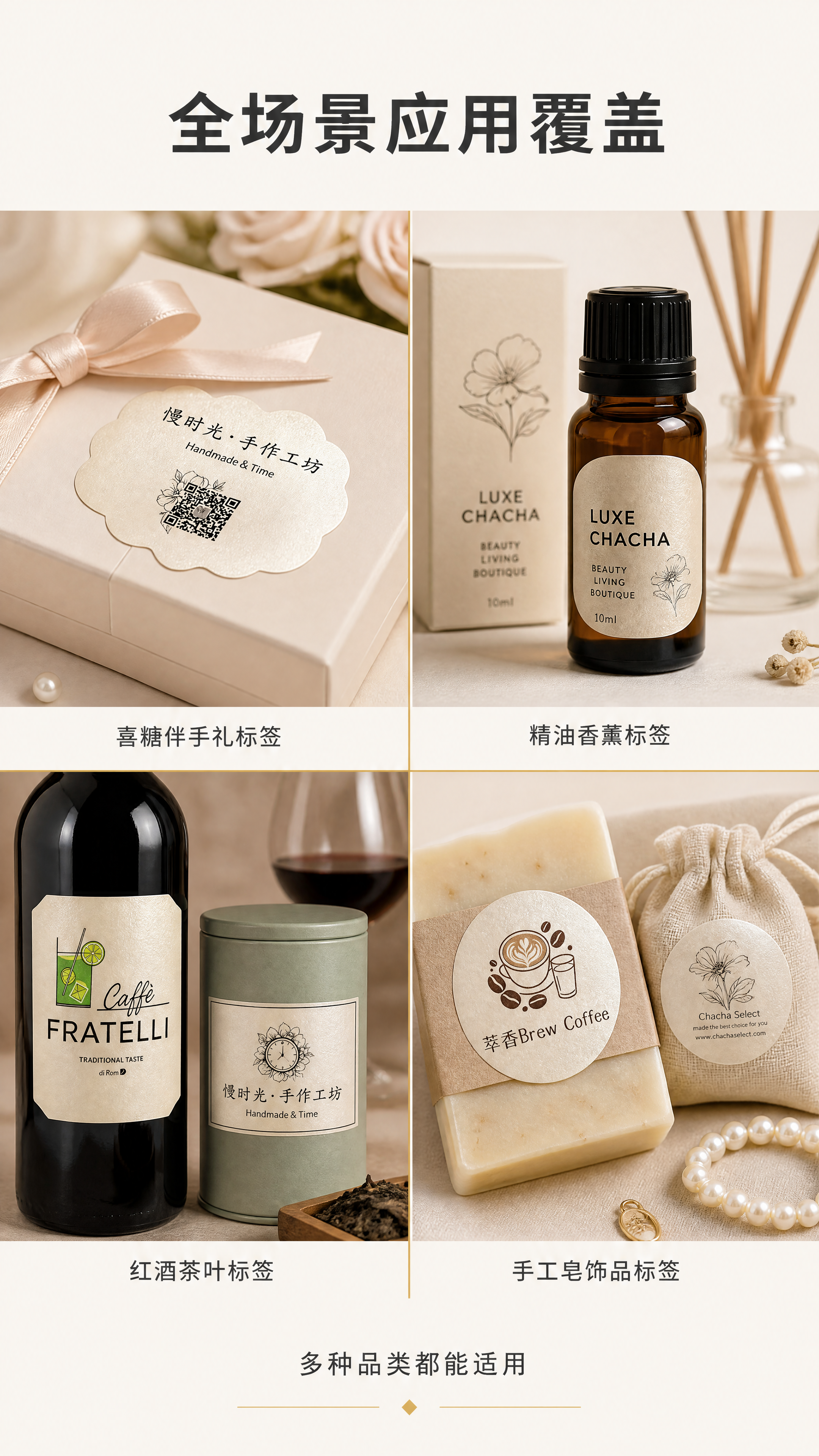 [第4屏] 多场景应用展示屏，展示珠光不干胶全场景覆盖能力。… - 图片创意预览
