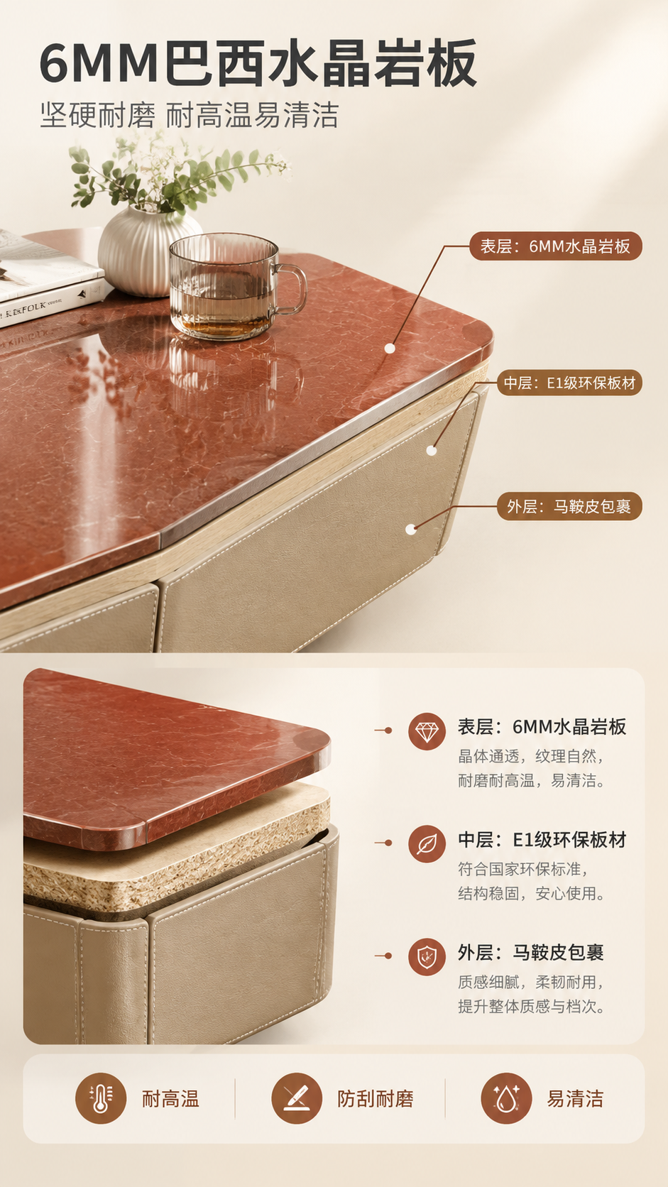 [商品] 使用【图1】DC-138B马鞍皮大方几台面部分；保留… - 图片创意预览