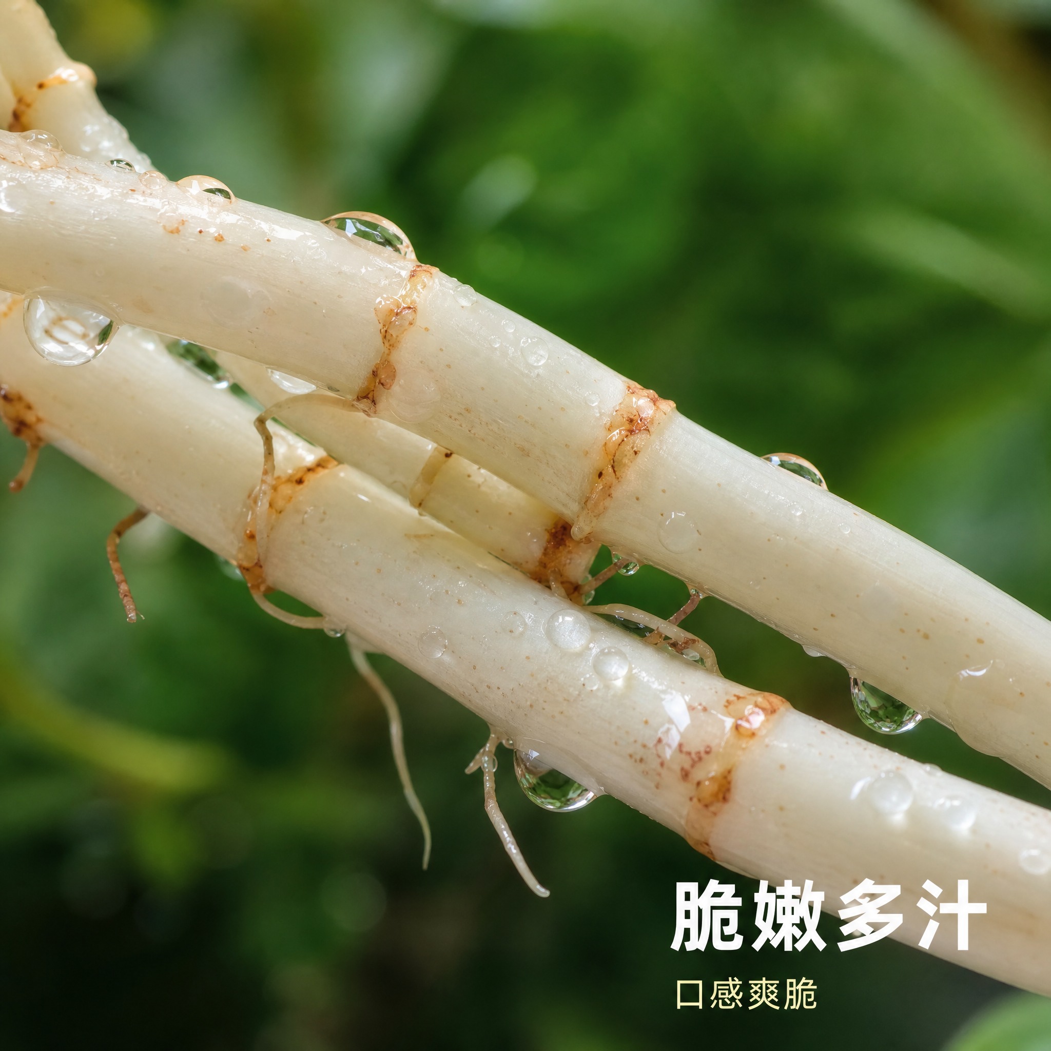 [主图-3] 鲜农有鸣 折耳根（鱼腥草）细节特写图，高端简约风… - 图片创意预览