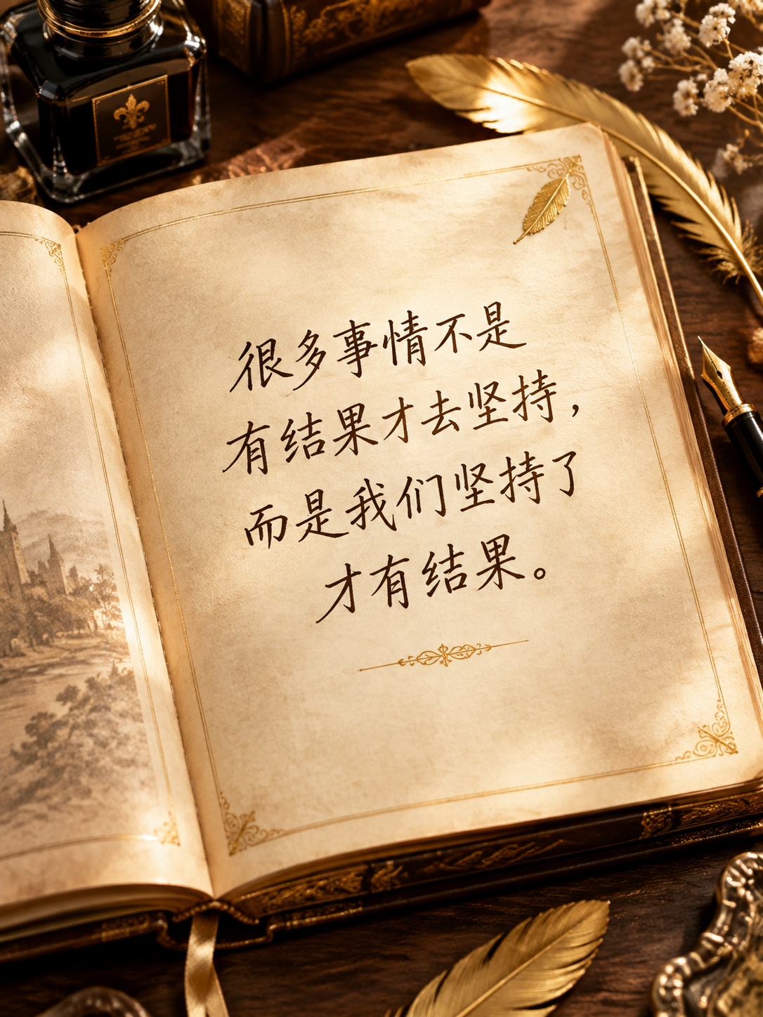 小红书笔记大字封面，配图大字，高级书香质感，版式精美，小红书笔… - 图片创意预览