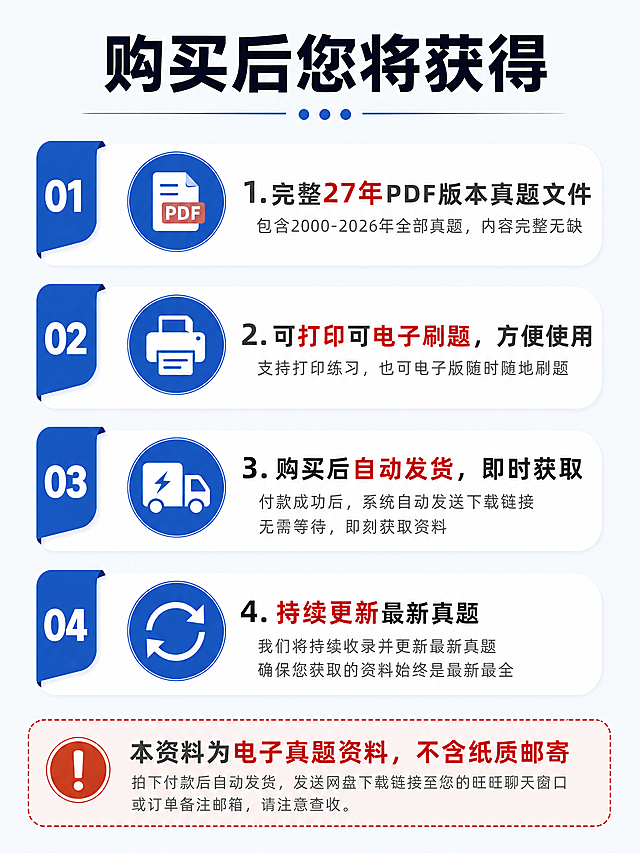 「图片1」「图片1」第一张图中2000-2026年全部真题，第二张图内容不变，重新生成图片