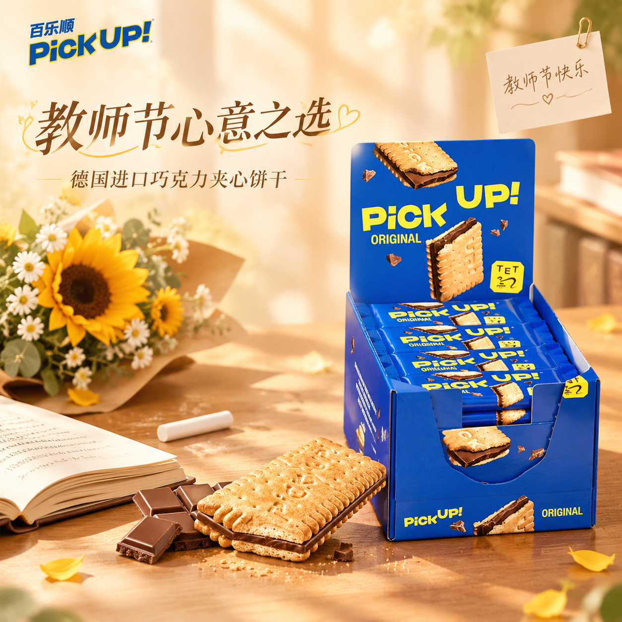 [主图-1] 教师节送礼创意首图，核心任务是用温馨教师节氛围吸… - 图片创意预览