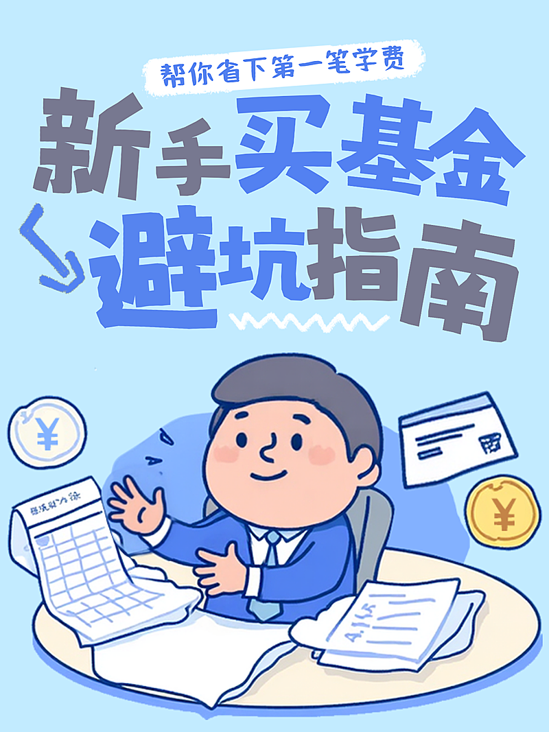 金融知识科普蓝色趣味感投资理财避坑指南小红书封面