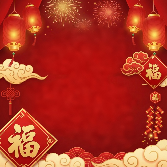 生成过年风格的背景图预览效果