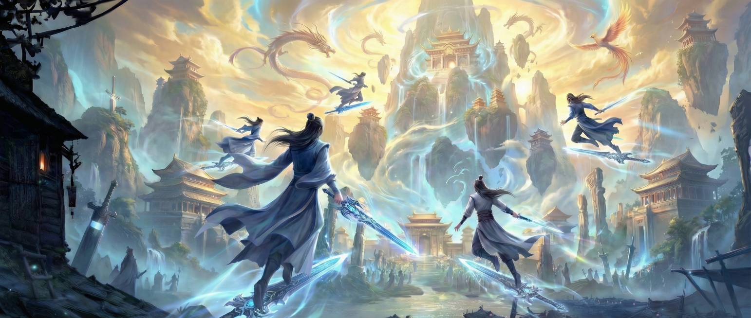 人物角色脚下加把飞剑预览效果