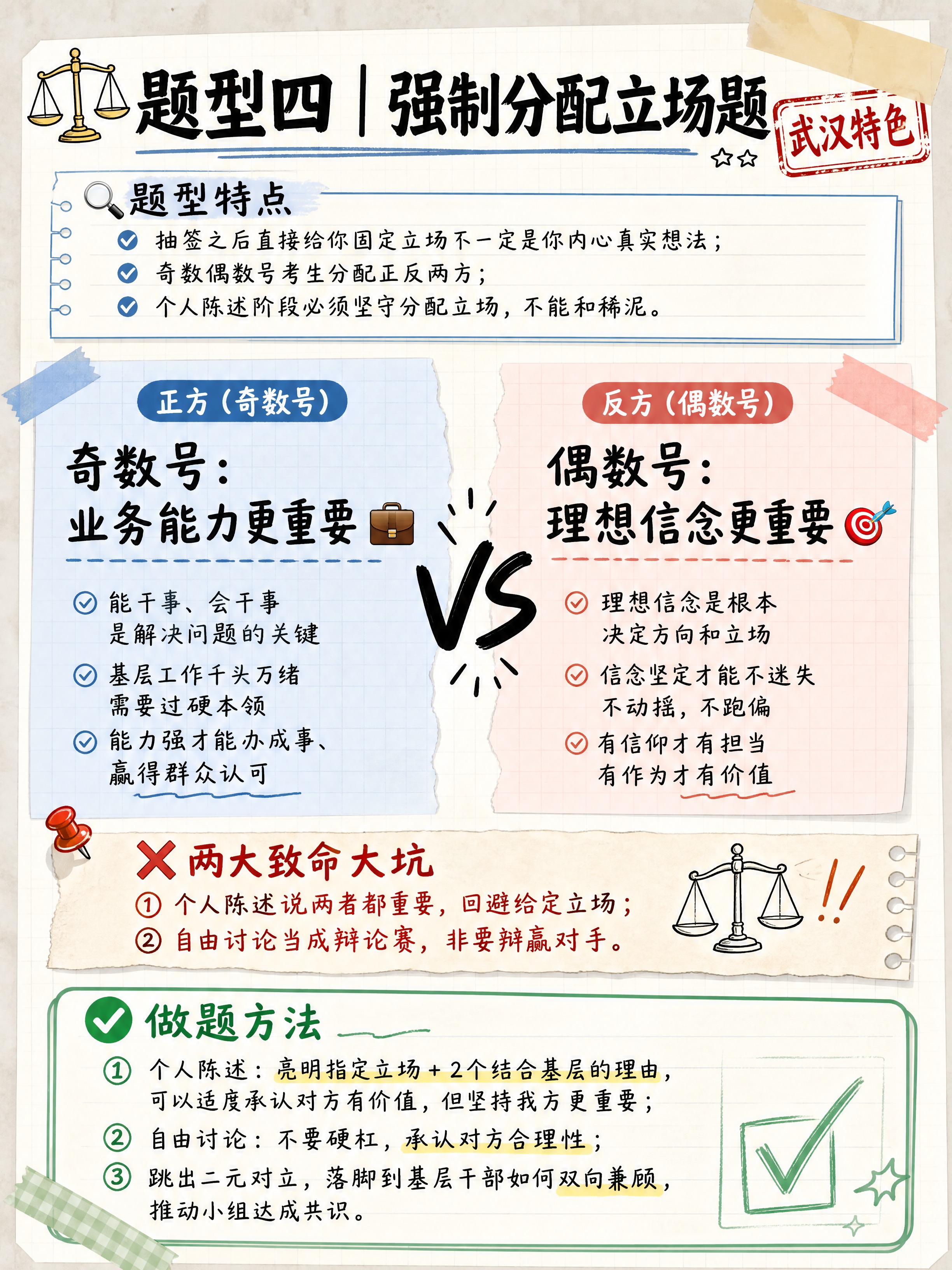 小红书笔记内页，手账拼贴备考备忘录风，浅灰笔记纸纹理背景，版式… - 图片创意预览