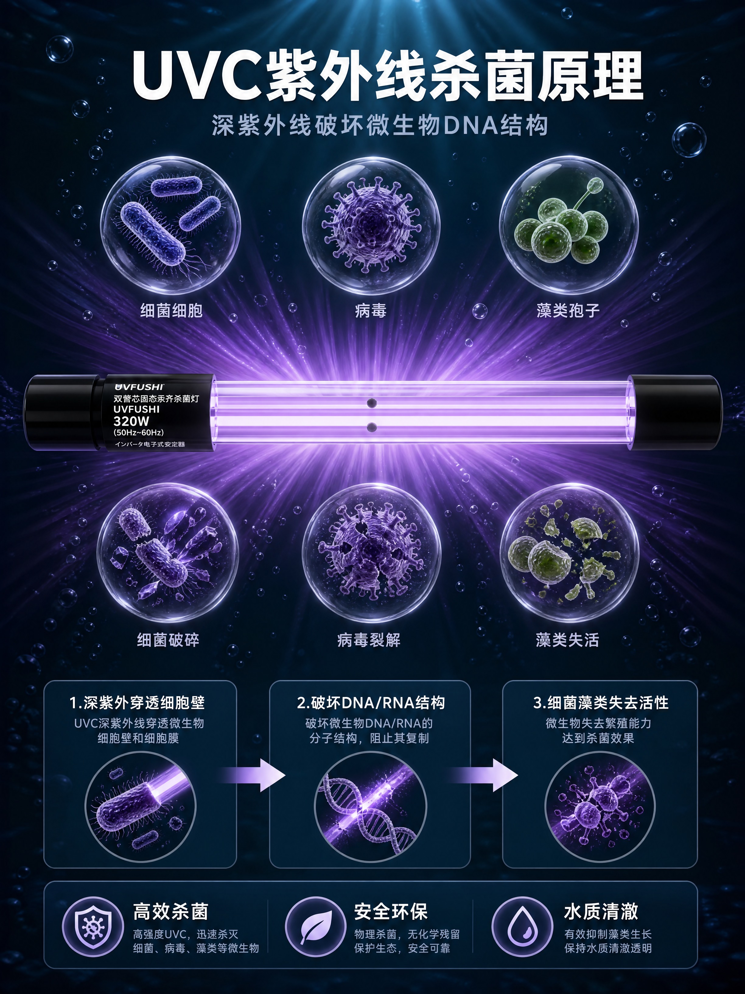 [商品] 使用【图2】UVFUSHI双管芯固态汞齐杀菌灯；保留… - 图片创意预览