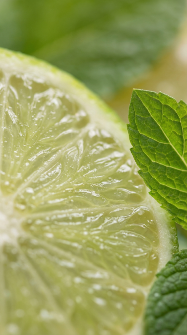 Extreme macro skincare ingredient advertisement, close-up of lime pulp fibers, each fruit grain plum预览效果