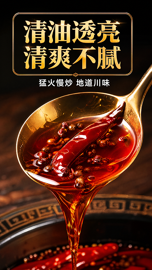 使用商品详情页技能根据商品图「图片1」「图片1」「图片1」生成1套详情页，参考图为，商品名称为海底捞清油火锅底料，卖点为猛火炒三道，好吃不油腻，适配平台为淘宝/天猫，图片比例为9:16，需求屏数为8张，其他要求为