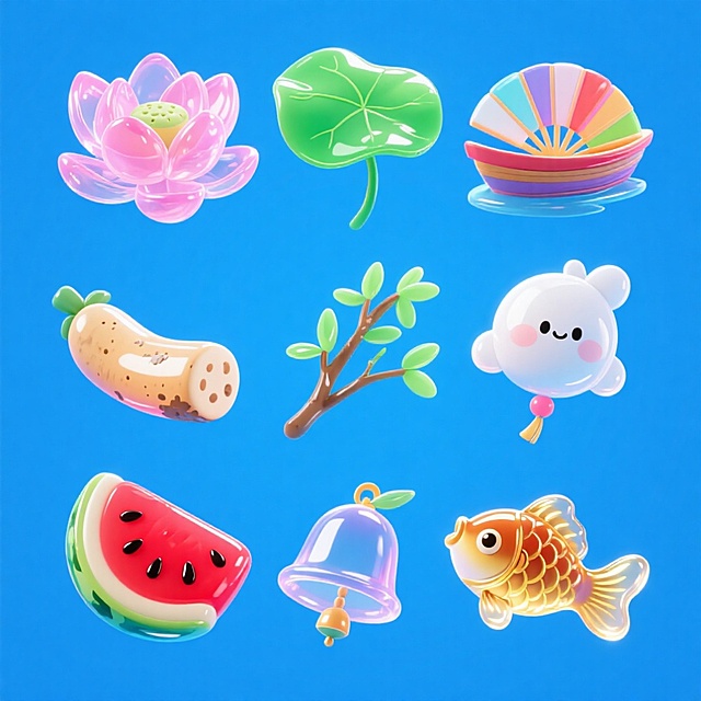 一些类似糖人效果的小摆件