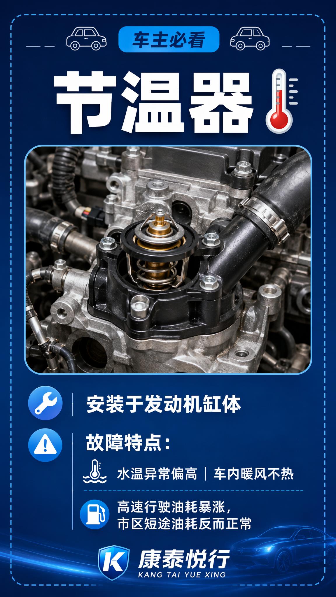 汽车知识图文内页，深蓝色渐变背景，四周虚线边框装饰，顶部有两个… - 图片创意预览