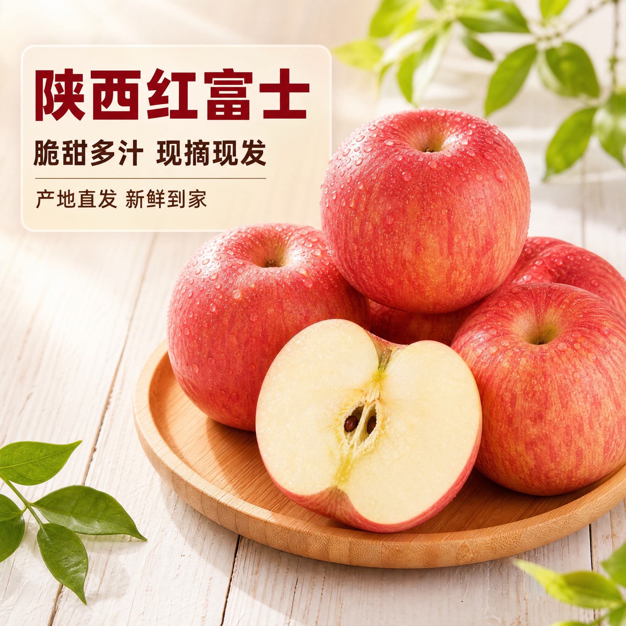 [主图-1] 首图点击率 陕西红富士苹果 食欲诱惑场景。 [统… - 图片创意预览