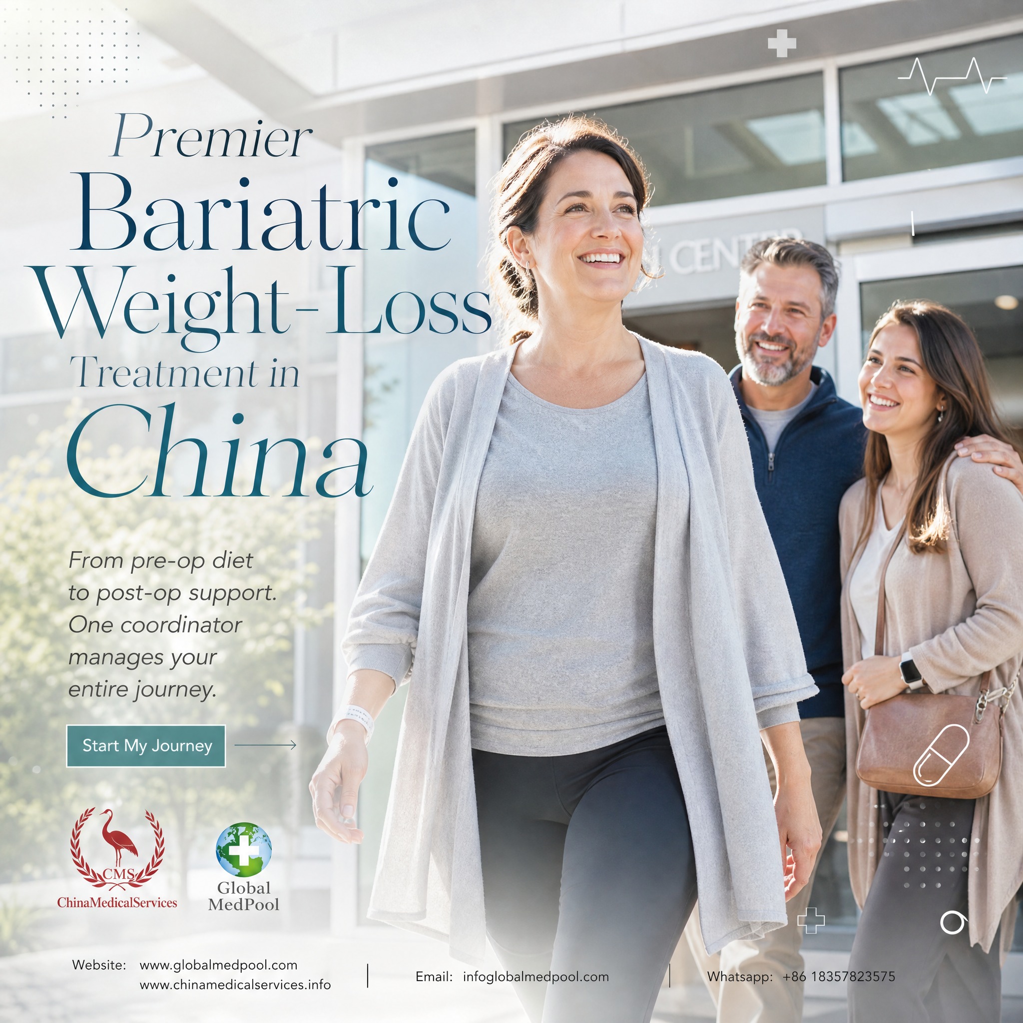 1:1正方形海外高端杂志艺术风医疗banner，满版背景+图文… - 图片创意预览