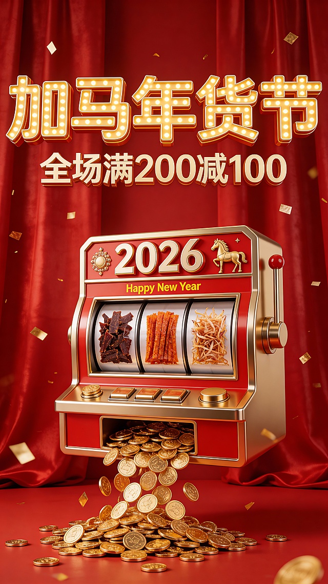 年货节春节喜庆感电商商品图