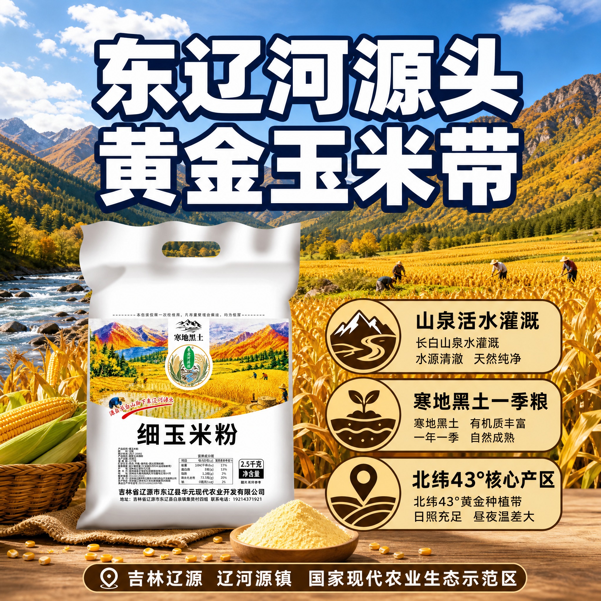 [主图-2] 产地溯源 东辽河源头核心产区 信任背书 [统一基… - 图片创意预览