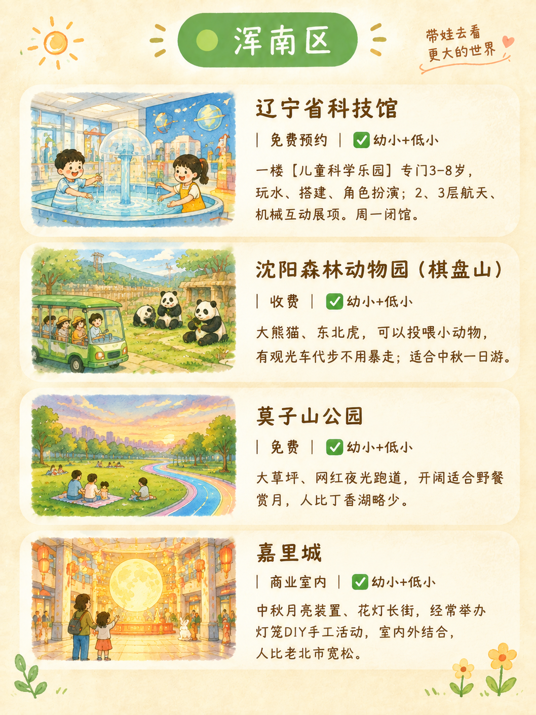 小红书笔记图文内容图，治愈简约手绘亲子风，与参考图风格完全一致… - 图片创意预览