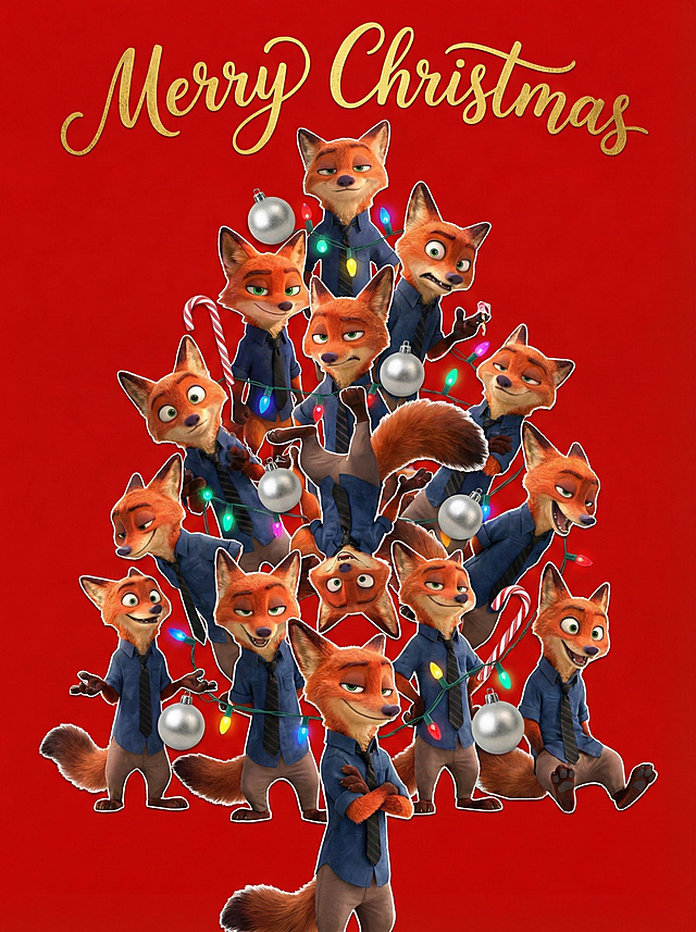 尼克造型圣诞树太酷啦~