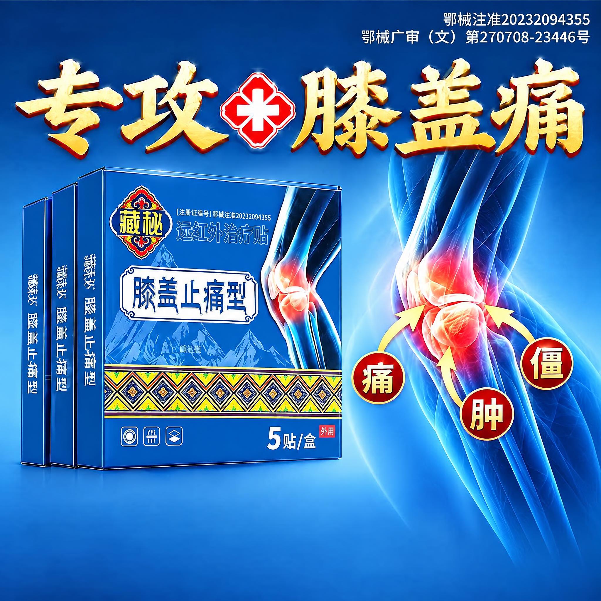 将右侧背景的膝盖图像替换为与产品包装盒上的膝盖图像完全一致的样… - 图片创意预览
