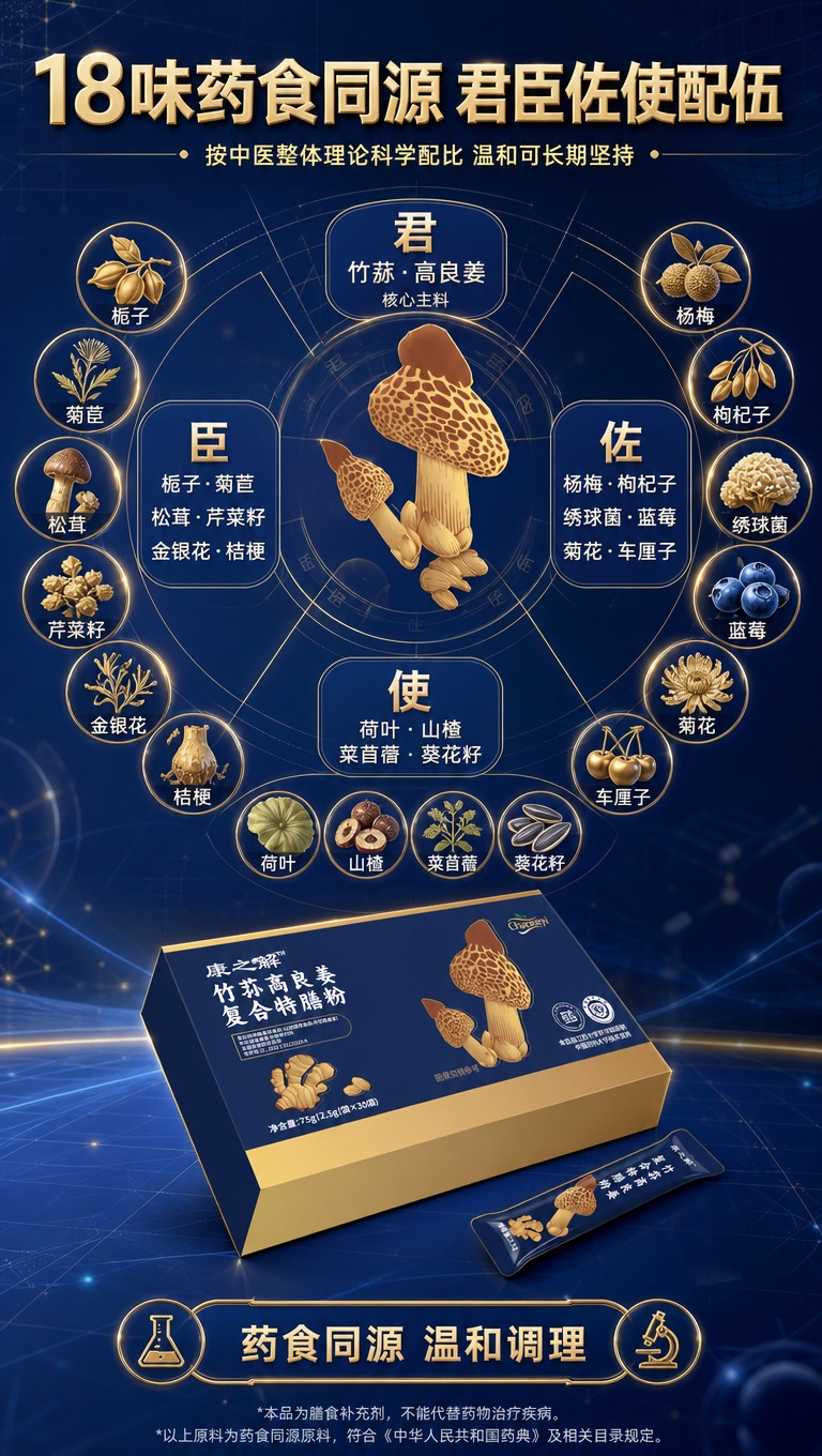 [商品] 使用【图2】竹荪高良姜复合特膳粉斜45°立体图；保留… - 图片创意预览