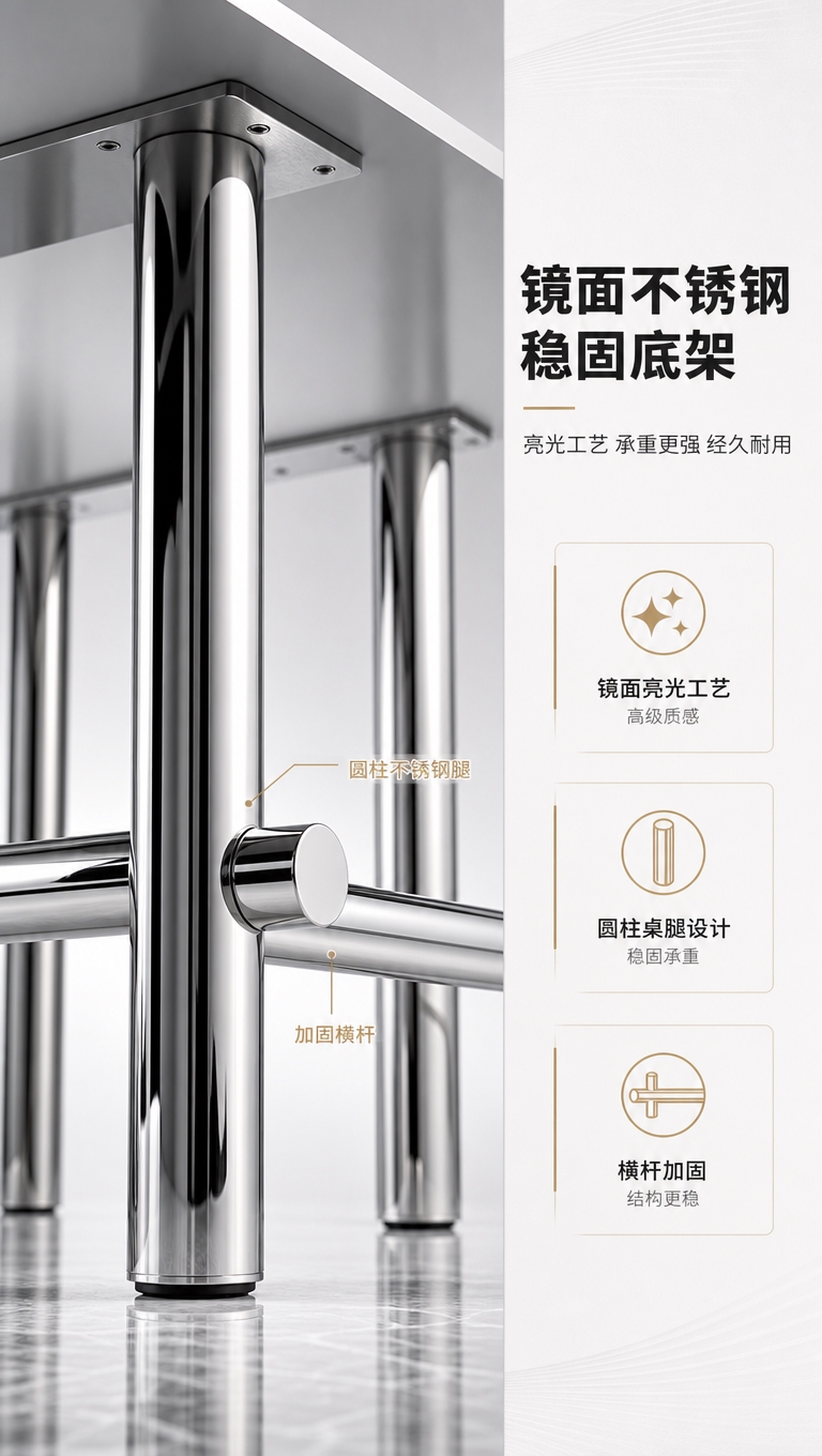 [商品] 使用【图1】DT-6634餐桌；重点保留底架部分：四… - 图片创意预览