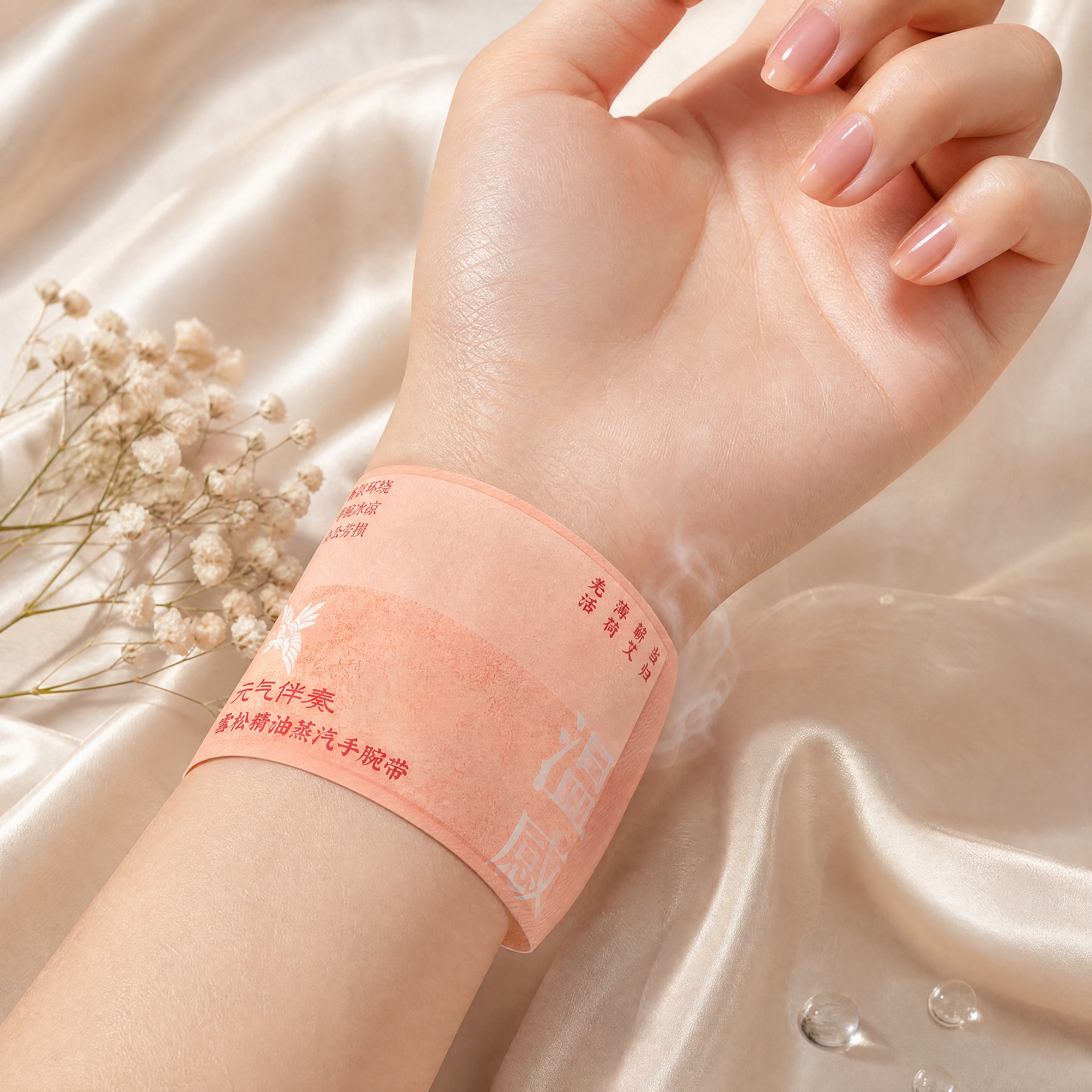 超写实细节特写摄影。 主体：中国女性的手部与手腕特写，皮肤白皙… - 图片创意预览