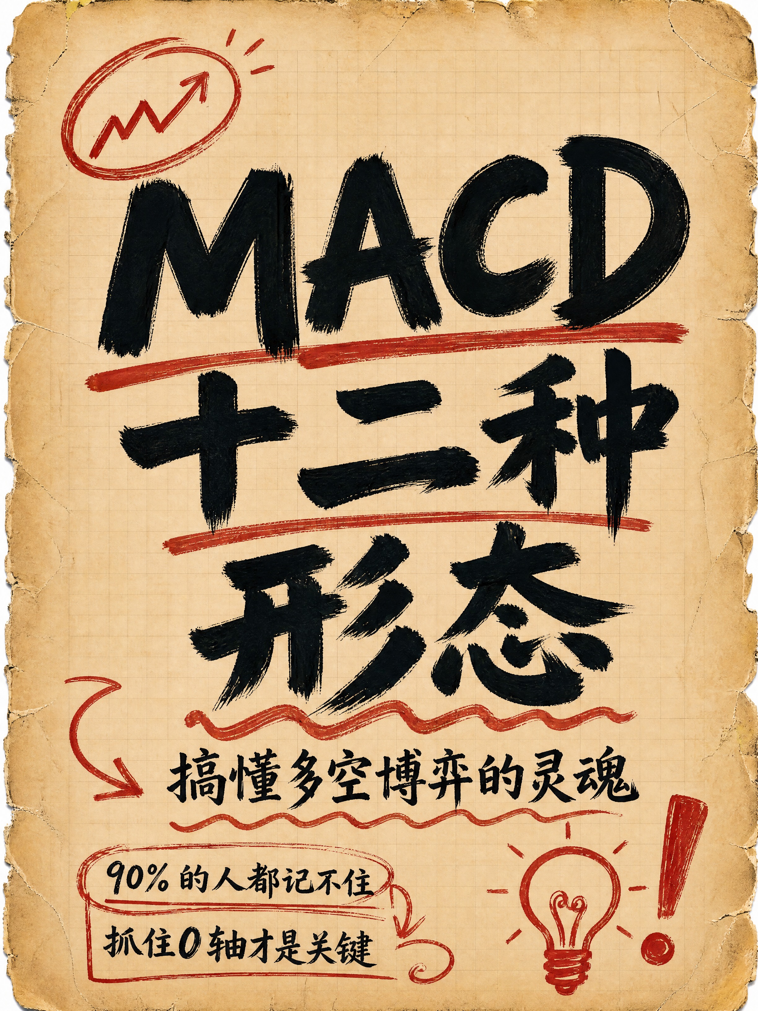 小红书笔记大字封面，纯大字，手写涂鸦复古牛皮纸风，版式精美，小… - 图片创意预览