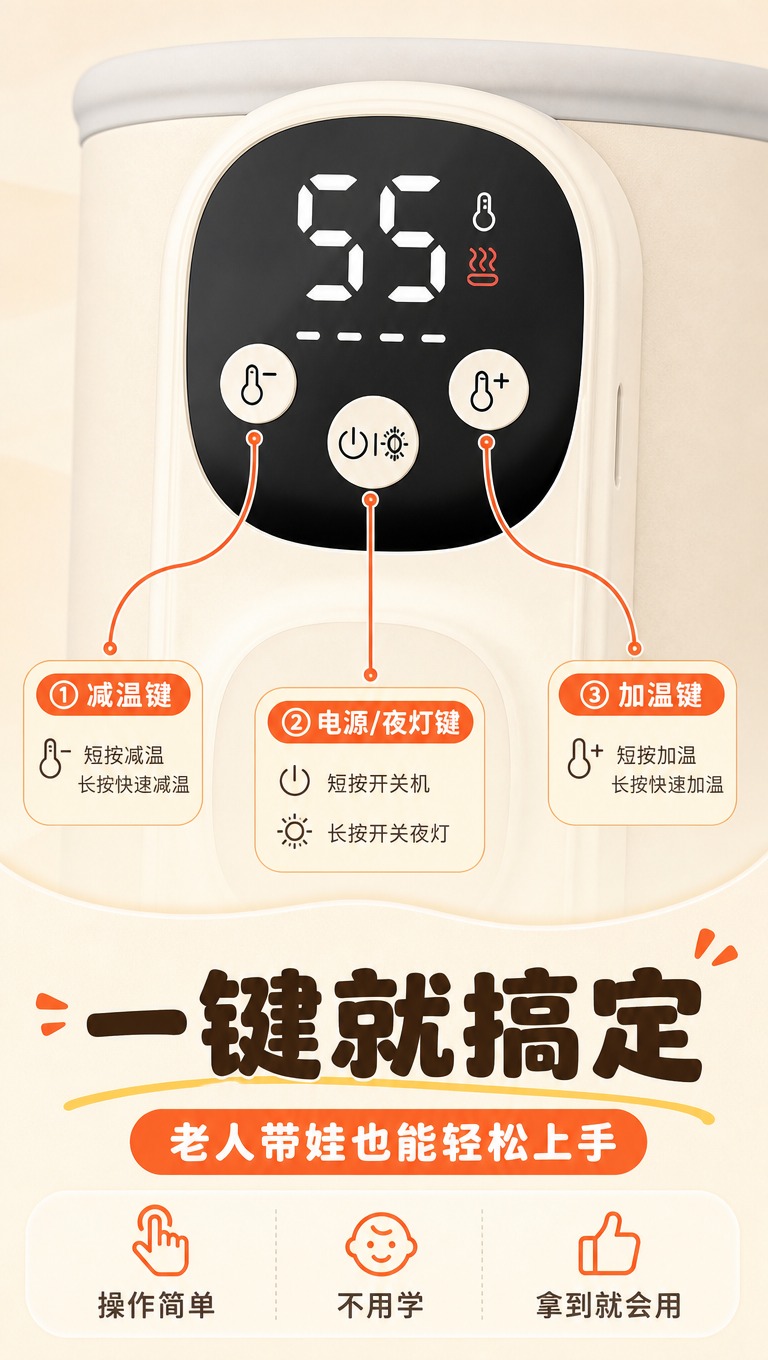 [商品] 使用【图1】米白色无线暖奶保温套；保留圆柱形筒状结构… - 图片创意预览
