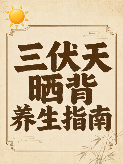 小红书三伏天养生指南封面预览效果