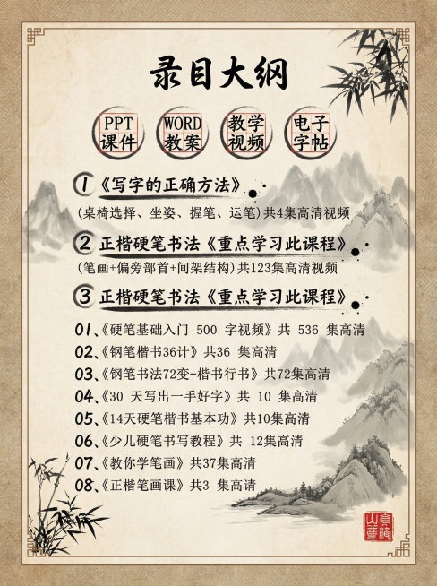 将图片转换为书法国风海报，保留原有文字内容，大幅调整布局、色彩、字体，添加笔墨、宣纸等国风元素预览效果