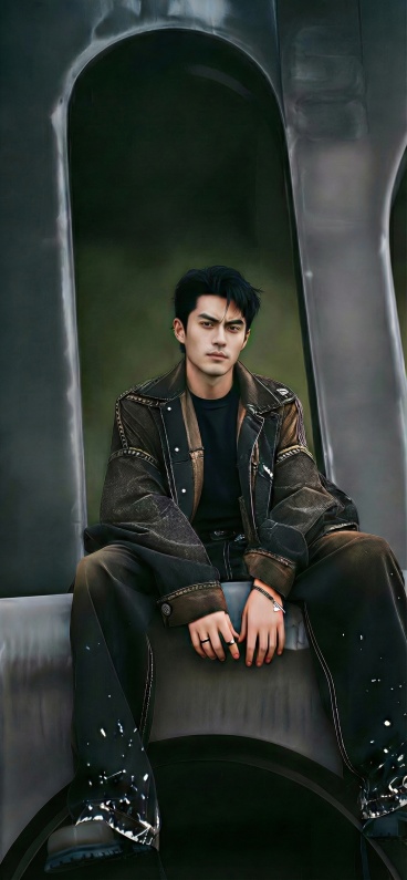 项链去掉，里面打底衣服变黑色预览效果