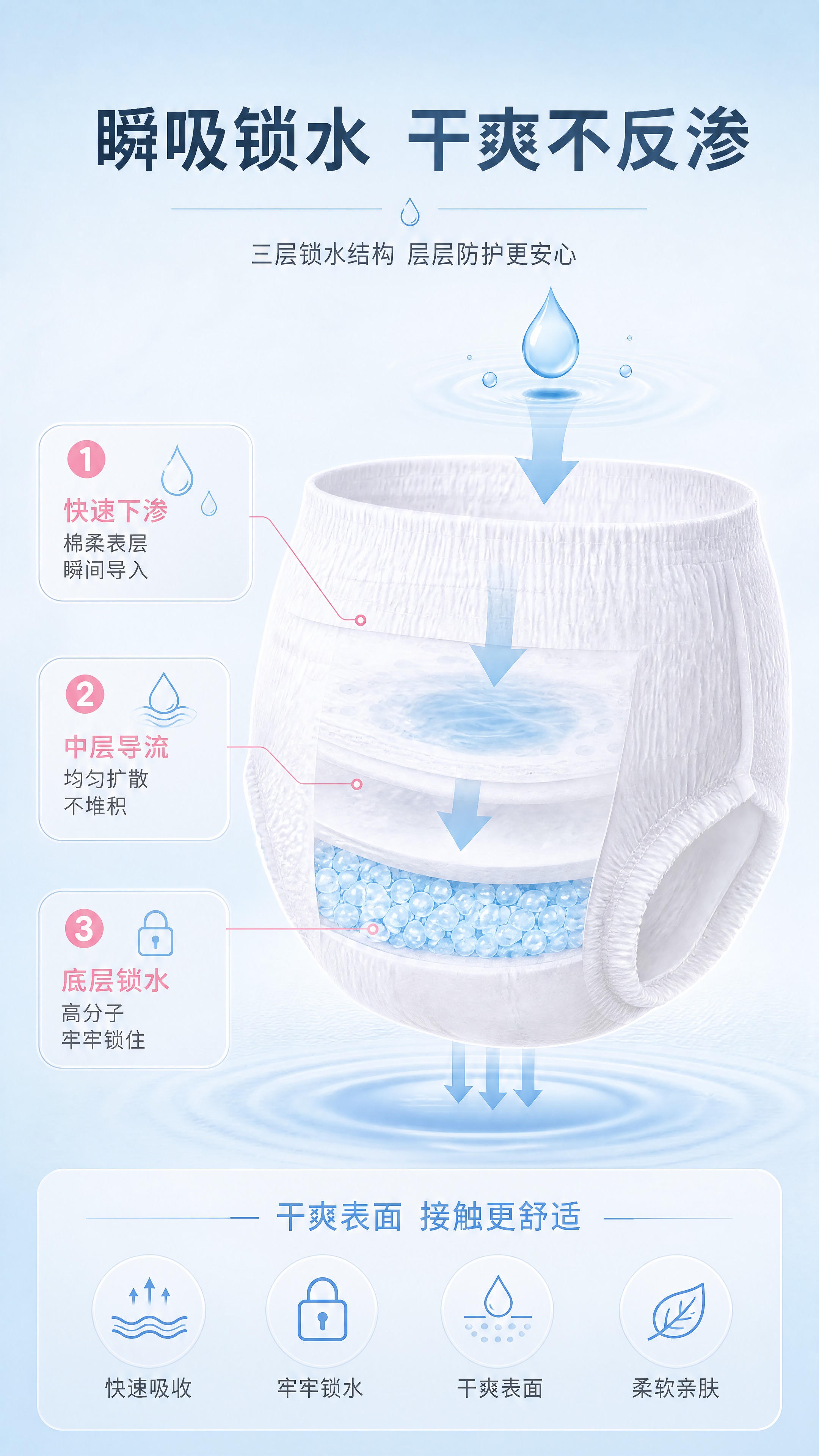 [商品] 使用【图1】白色内裤型成人护理裤产品图；保留内裤式一… - 图片创意预览