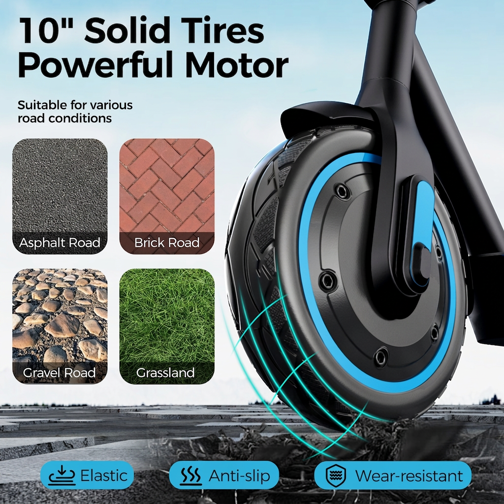将左上角的文字 "10 Inch Tires" 改为 "10"… - 图片创意预览