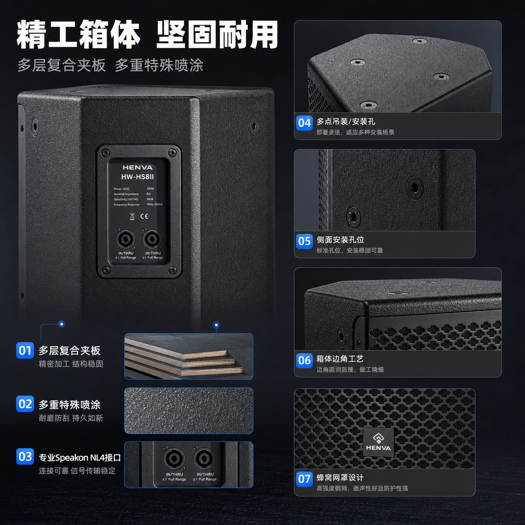 [商品] 使用【图1】HENVA HW-HS8II全频音箱；保… - 图片创意预览