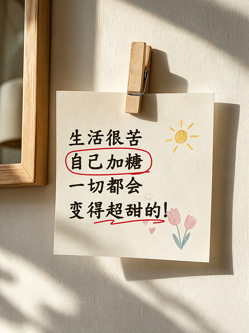 激励正能量语录摘抄分享温馨实景风小红书封面