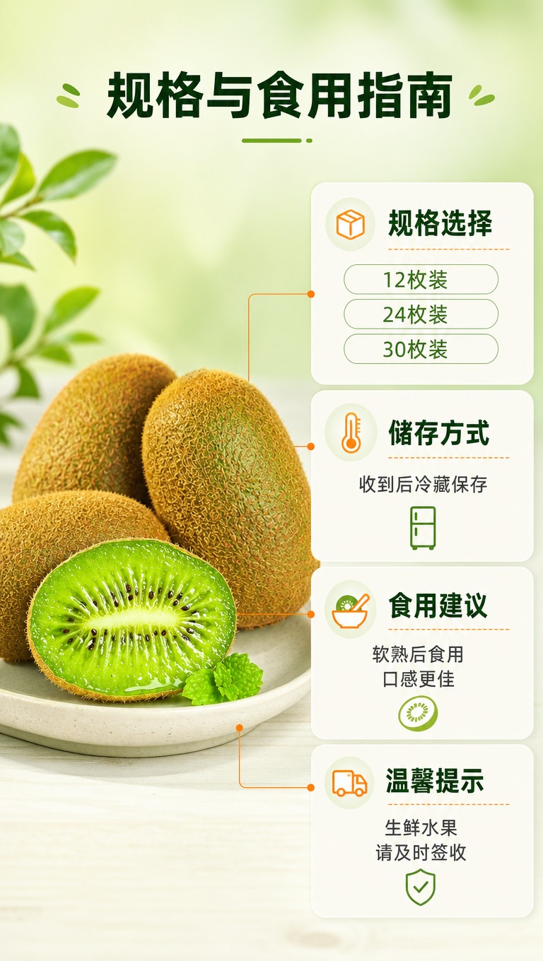 [商品] 使用【图1】翠香猕猴桃；保留外形、颜色、果肉结构；画… - 图片创意预览