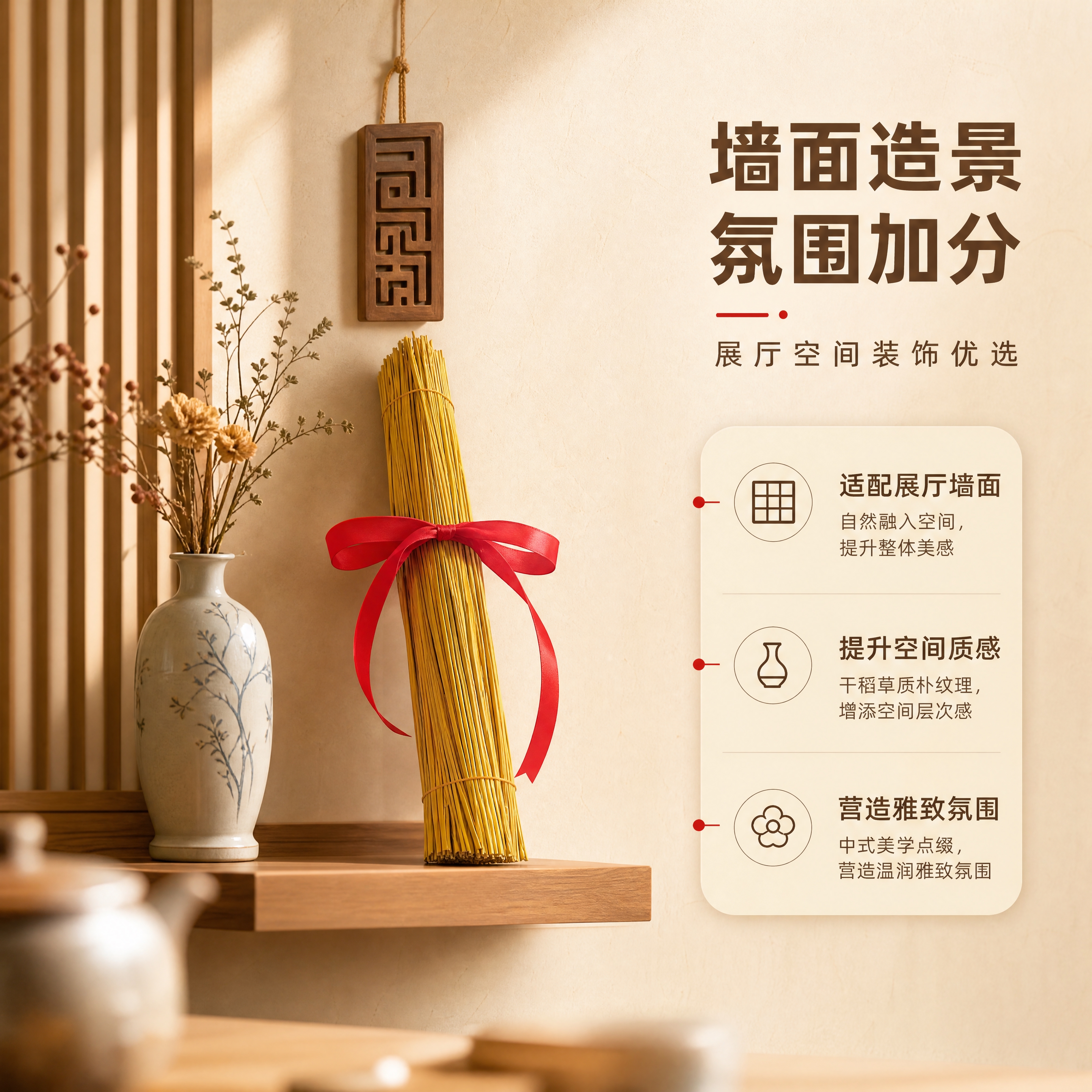 [商品] 使用【图1】【图4】去尾稻草捆红绳装饰捆；保留干稻草… - 图片创意预览
