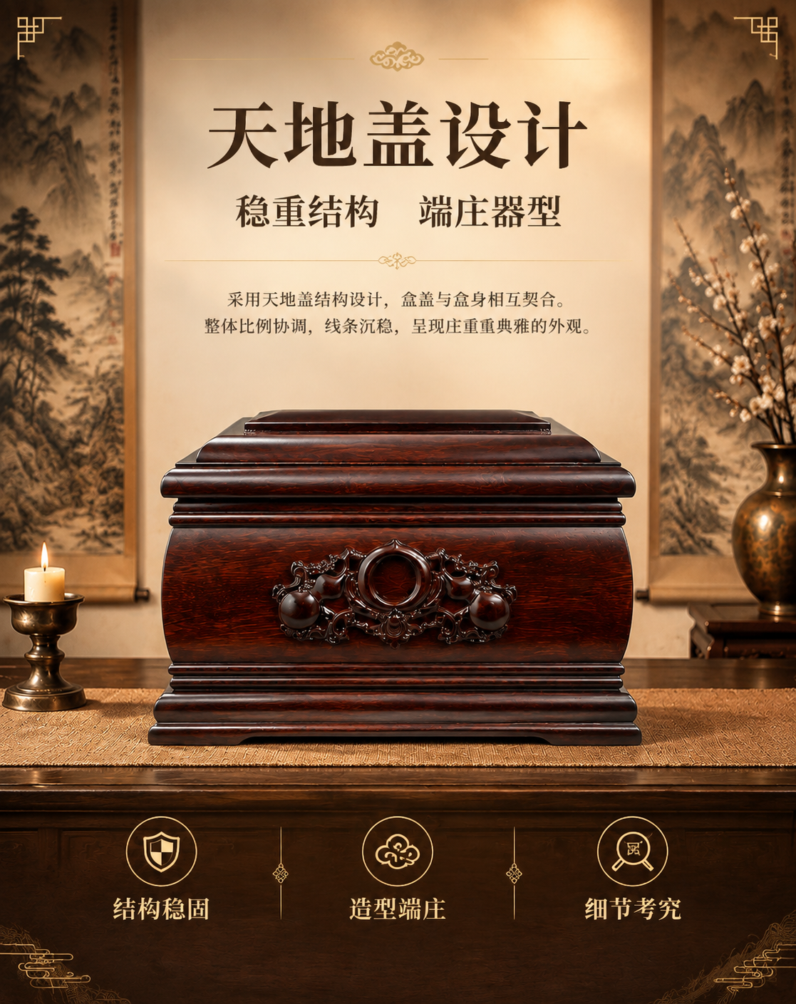 [主图-3] 天地盖结构展示：呈现稳重结构与端庄器型，体现产品… - 图片创意预览