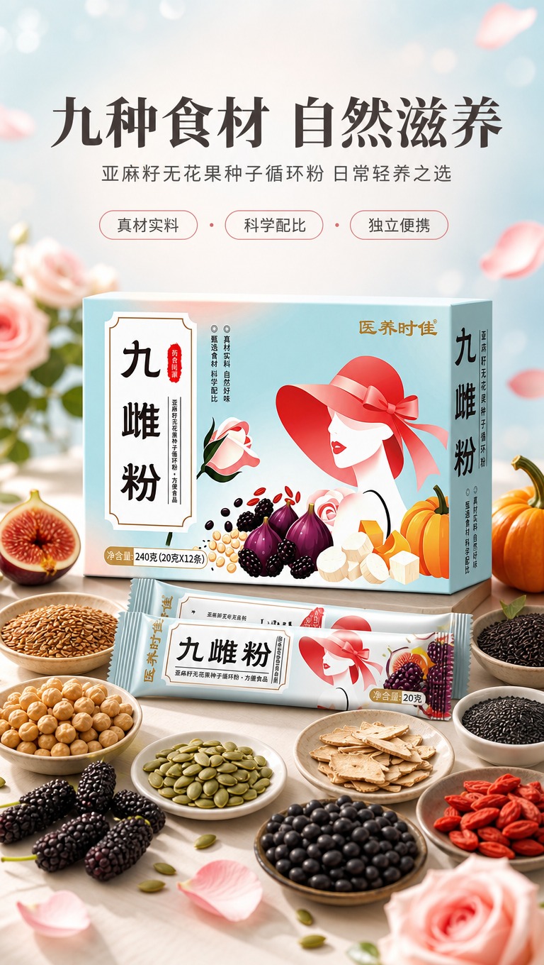 [商品] 使用【图1】九雌粉外盒包装和【图2】内袋独立小条；保… - 图片创意预览