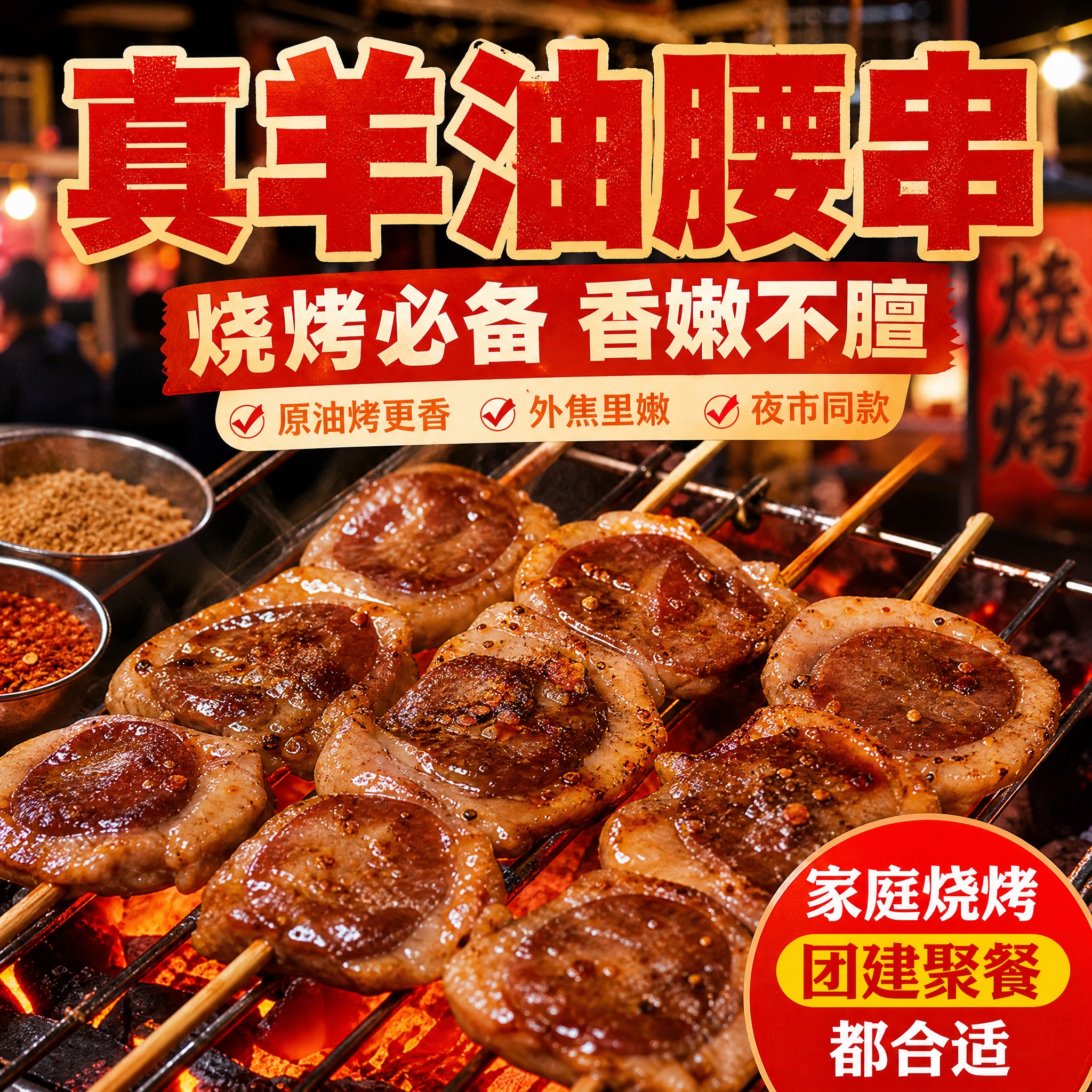 [主图-4] 高端真羊油腰 烧烤场景图 展示烧烤食用方式 刺激… - 图片创意预览