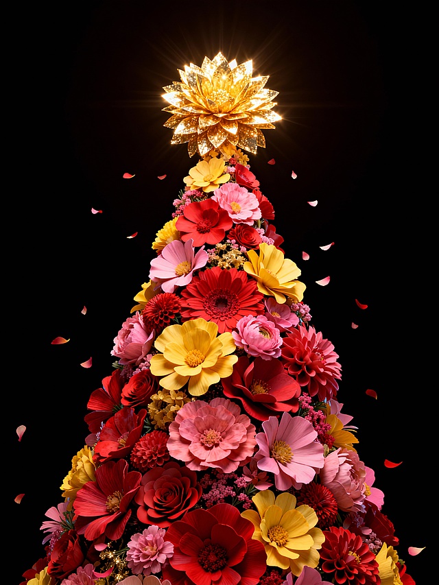 圣诞花树