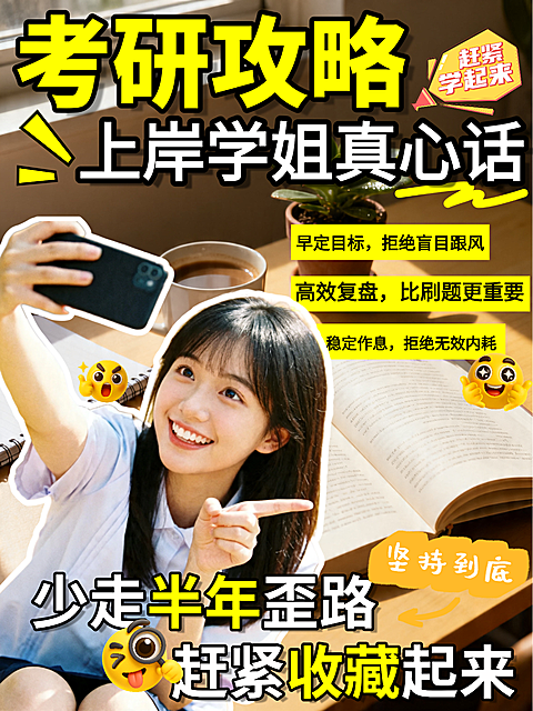 考研考博知识攻略指南小红书封面