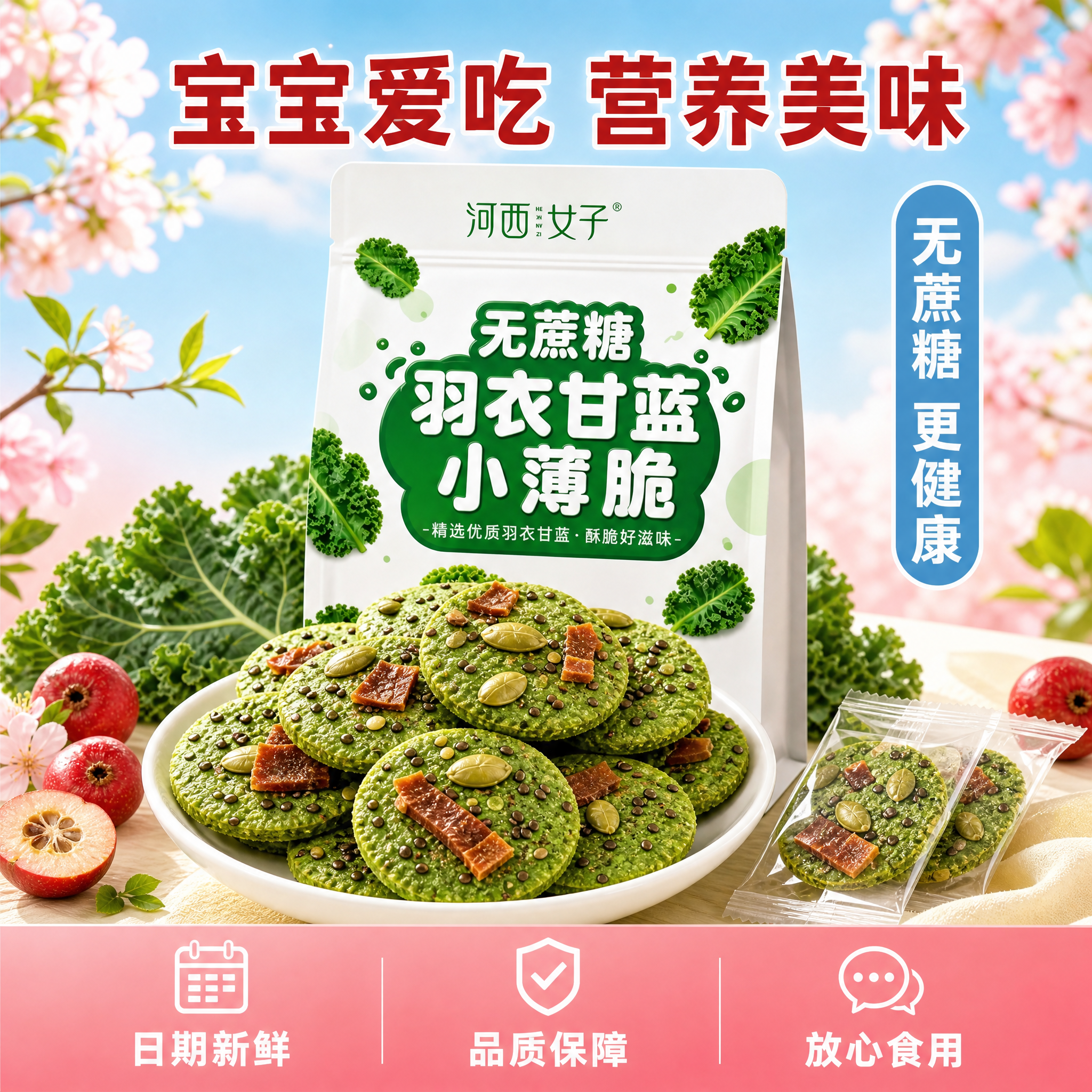 [主图-10] 羽衣甘蓝小薄脆 品质保障服务承诺图。 [氛围风… - 图片创意预览