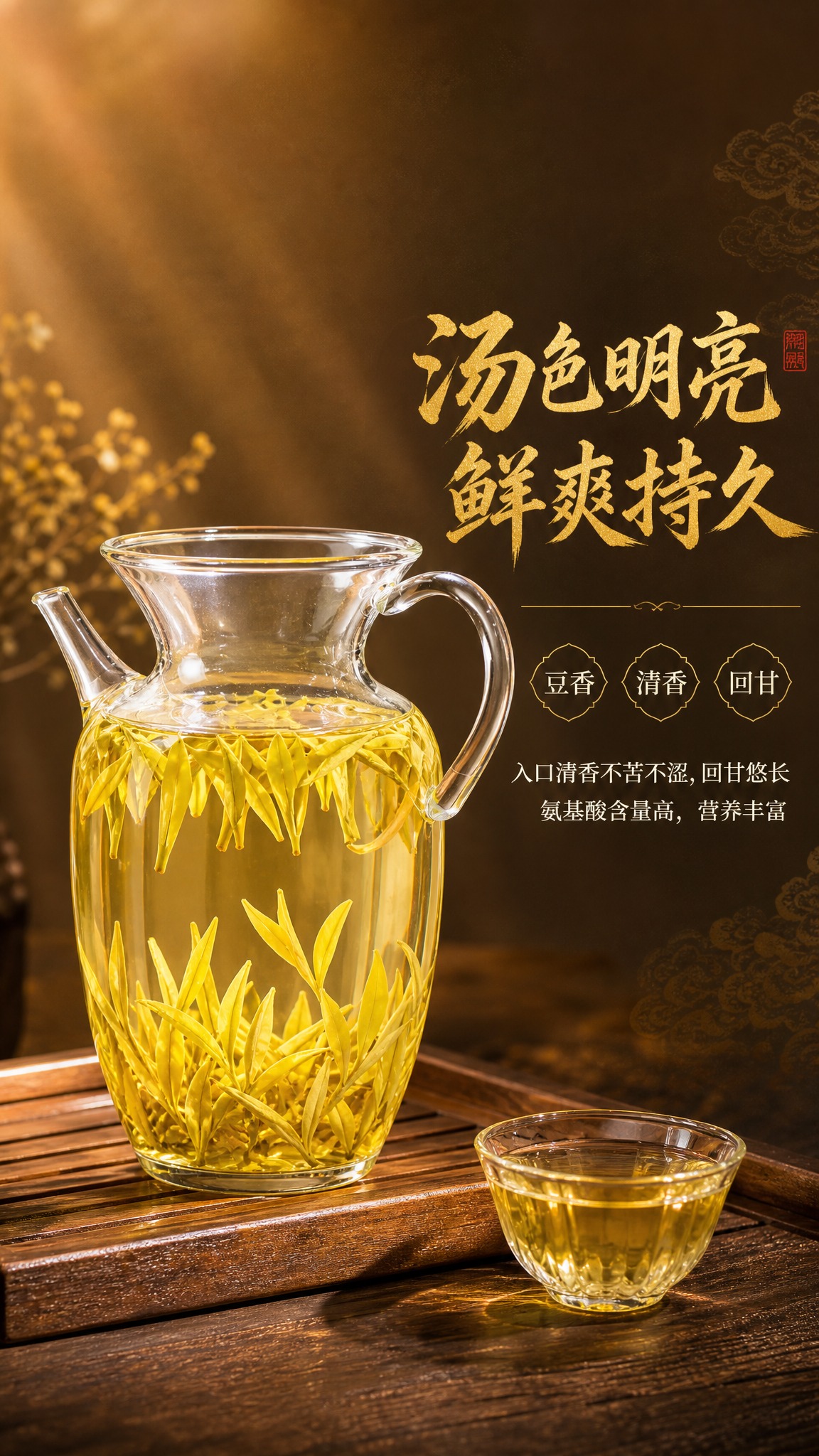 [商品] 使用【图7】黄金芽茶汤冲泡图；保留玻璃公道杯造型、茶… - 图片创意预览