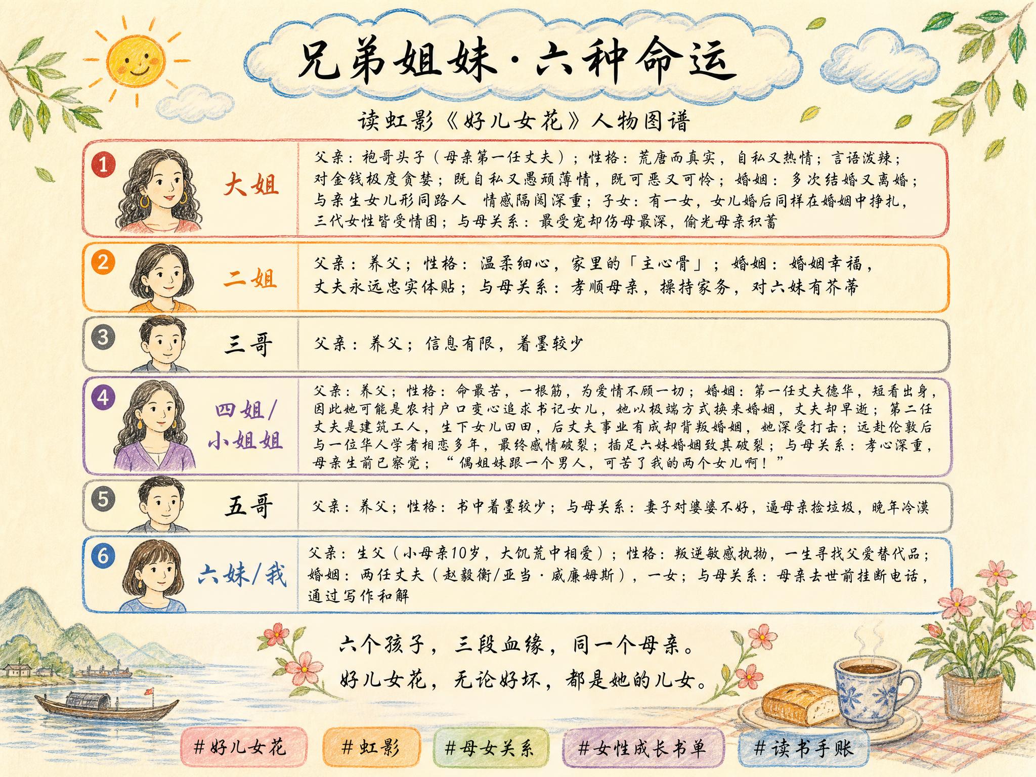 彩铅手绘风格的读书手账海报，4:3横版比例，米黄色纸张底色，四… - 图片创意预览